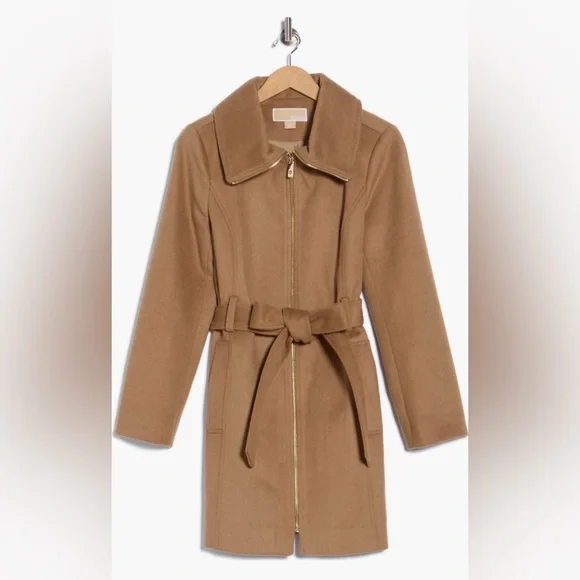 🎉HP🎉MK Full Zip Wool Blend Coat. Ladies XL - Picture 4 of 14